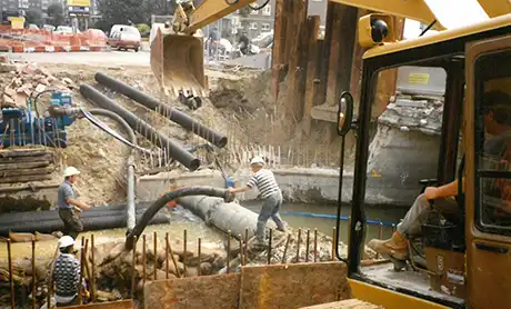 Rockwide engineers constructing a20 in dover